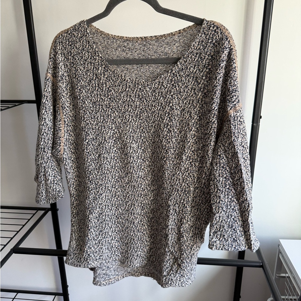Vintage American Apparel Black and White Patterned pullover Sweater